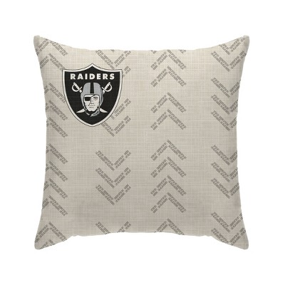 NFL Las Vegas Raiders Wordmark Decorative Throw Pillow