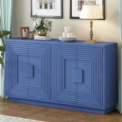 CENGHU Vintage Storage Cabinet Sideboard, Buffet Cabinet with Adjustable Shelves, for Dining Room, Kitchen and Living Room