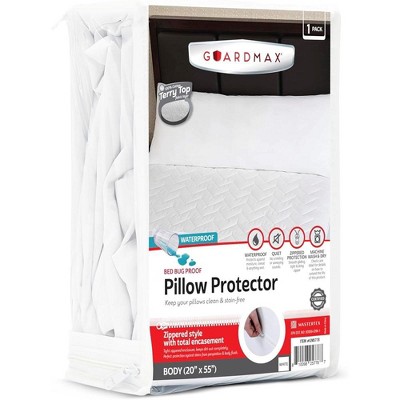 Guardmax Bed Bug/Waterproof Terry Top Pillow Protector Zippered 1/PK  Body