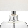 360 Lighting Coastal Accent Table Lamps 21.75" High Set of 2 Clear Glass Fillable Sea Shells White Drum Shade for Living Room Family Bedroom - 2 of 4