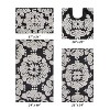 Medallion Collection 4 Piece 100% Cotton Tufted Bathroom Rug Set  with Non-Slip Backing, Machine Washable, Tumble Dry Bath Mat - 2 of 4