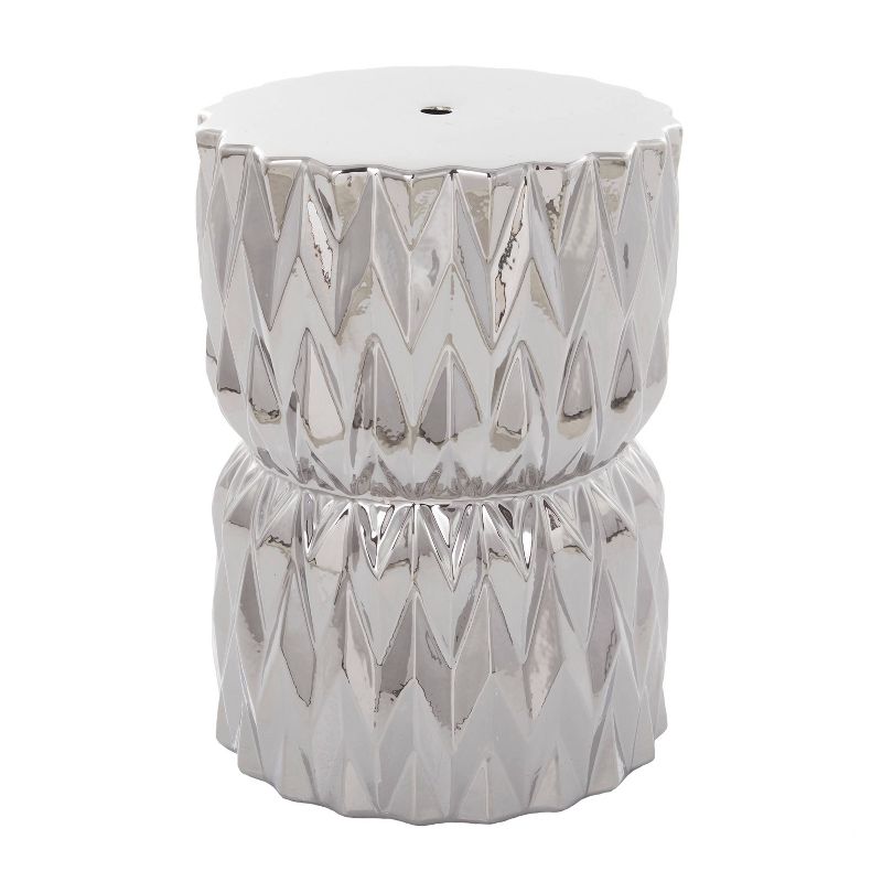 Glam Ceramic Faceted Accent Table - Olivia & May, 4 of 8