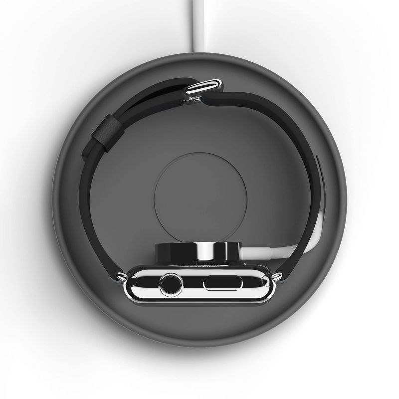Kosta Apple Watch Charging Coaster Dark Gray - BlueLounge, 4 of 5