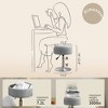 Arceso 360° Swivel Vanity Stool, Faux Leather with Storage, Height Adjustable Stool for Bathroom & Living Room - 3 of 4