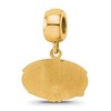 Black Bow Jewelry 14k Yellow Gold Plated Sterling Silver Jacksonville State Gamecocks NCAA Bead Charm - 4 of 4