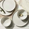 LunaLulinlk Cream Stoneware Round 10.4" Dinner Plate - 3 of 4