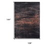 HomeRoots 9' X 13' Black and Gold Abstract Non Skid Area Rug - 3 of 4