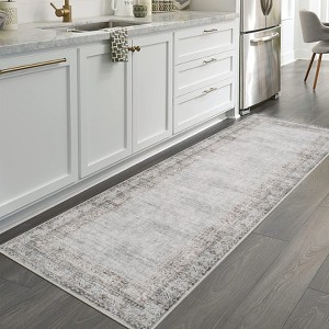 Vintage Rug for Living Room, Non-Slip Non-Shedding Washable Rug - 1 of 4