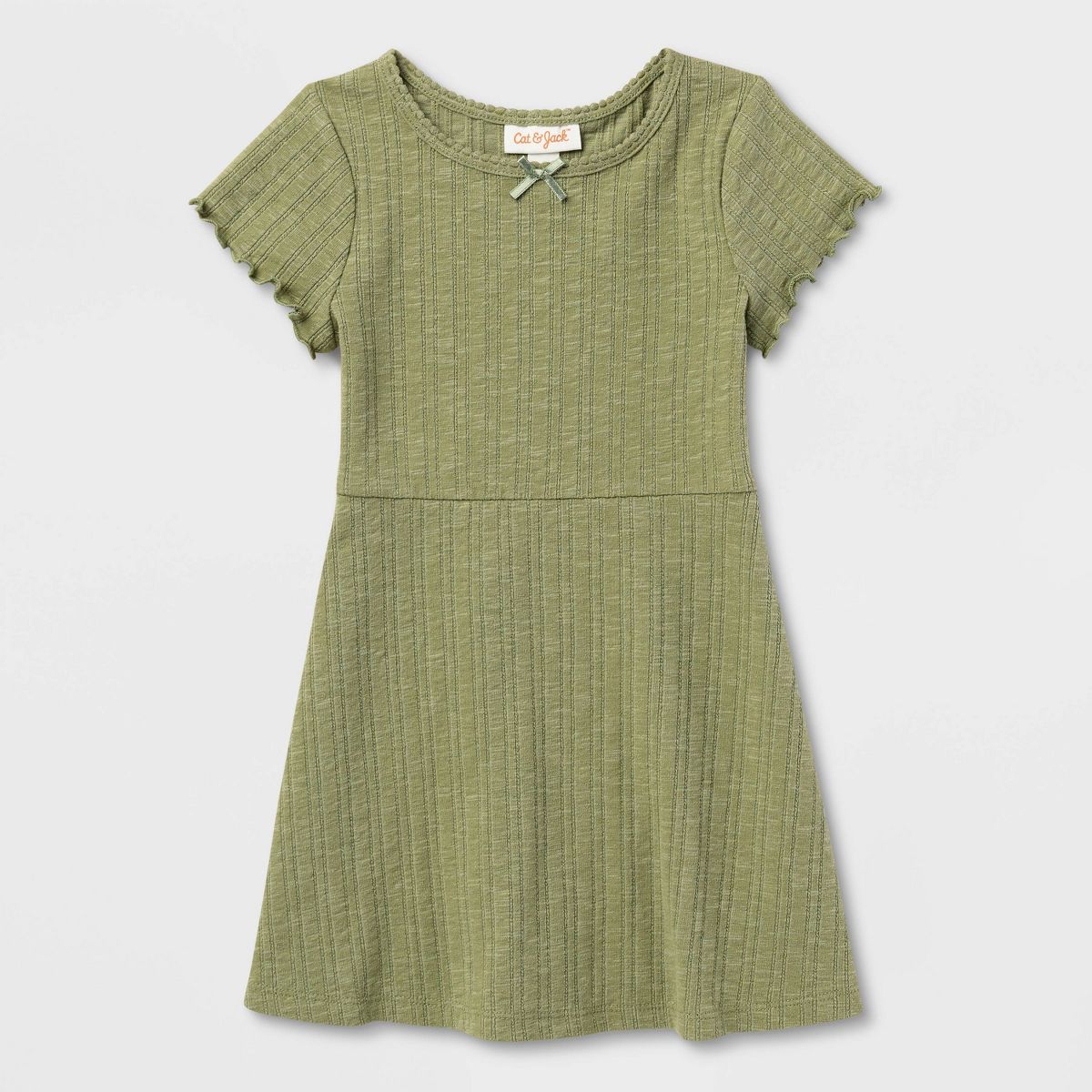 Toddler Girls' Solid Ribbed Dress - Cat & Jack™ - thumbnail 10