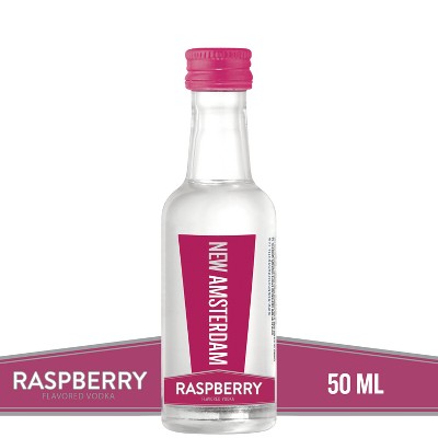 New Amsterdam Raspberry Flavored Vodka - 50ml Plastic Bottle