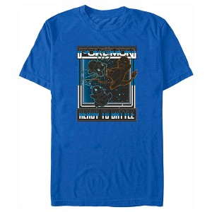 Men's Pokemon Ready to Battle Retro Grid T-Shirt - 1 of 4