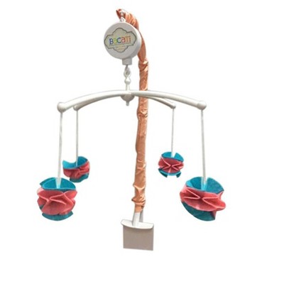 Bacati - Sophia Paisley Aqua/Coral Musical Mobile