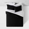 Microfiber Textured Duvet Cover & Sham Set - Room Essentials™ - 3 of 4