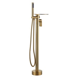 WOWOW Freestanding Bathtub Faucet with Waterfall Spout and Handheld Shower - 1 of 4