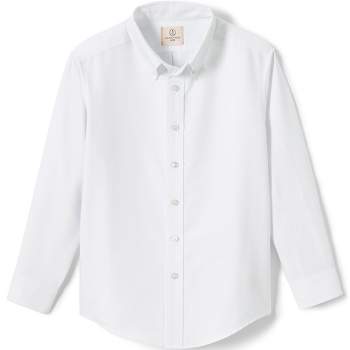 Lands' End School Uniform Kids Long Sleeve Oxford Dress Shirt