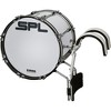 Sound Percussion Labs Birch Marching Bass Drum with Carrier - White - 2 of 3