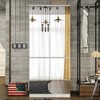 FUFU&GAGA Mirrored Door Wardrobe Clothes Organiser with Hanging Rod White - 2 of 4