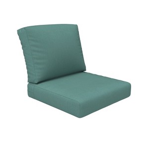 Indoor / Outdoor Deep Seating Sunbrella Cushion, 25.5in D x 25in W, Cast Breeze - 1 of 4