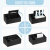 Unique Bargains PU Leather Magnetic Base Easy to Clean Multipurpose Paper Towel Holder 10.4 x 6.5 x 4.7 Inch 1 Pc - 4 of 4