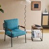 Karl Home Blue Modern Accent Chair Armchair For Living Room,Bedroom - 4 of 4