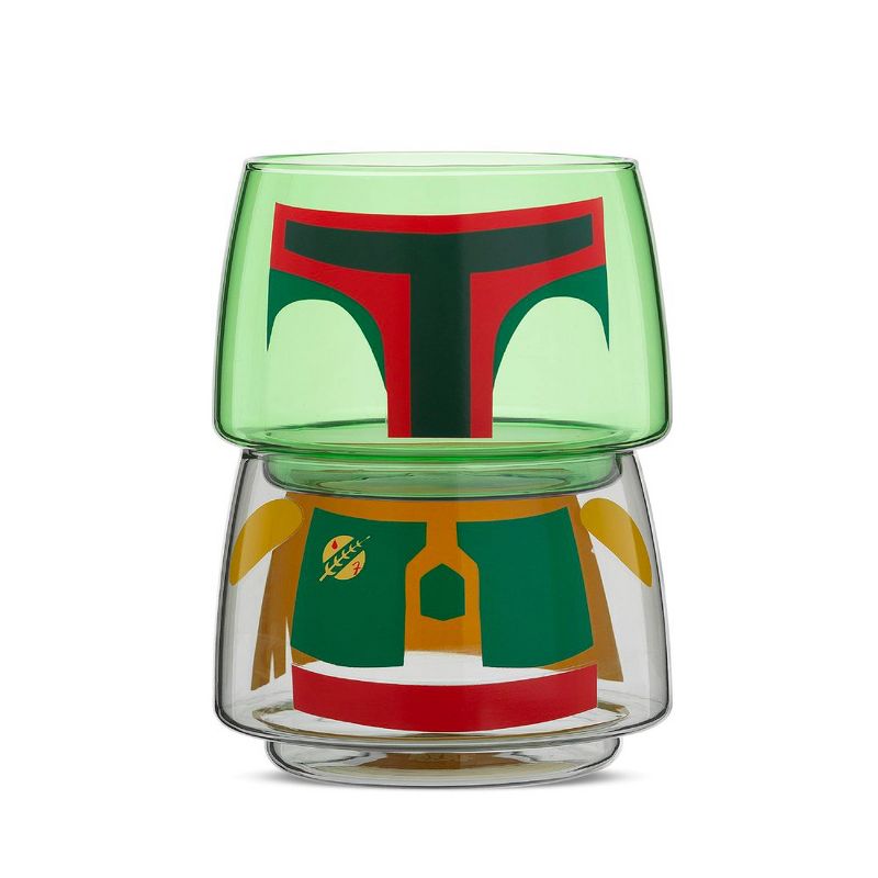 JoyJolt Star Wars™ Stackable Character Collection Boba Fett Stackable Glasses - 8 oz, 1 of 6