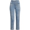 Lands' End Women's Starfish High Rise Knit Denim Straight Crop Jeans - 3 of 4