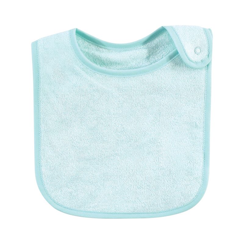 Hudson Baby Infant Boy Rayon from Bamboo Terry Bibs, Gray Mint Lime, One Size, 5 of 9