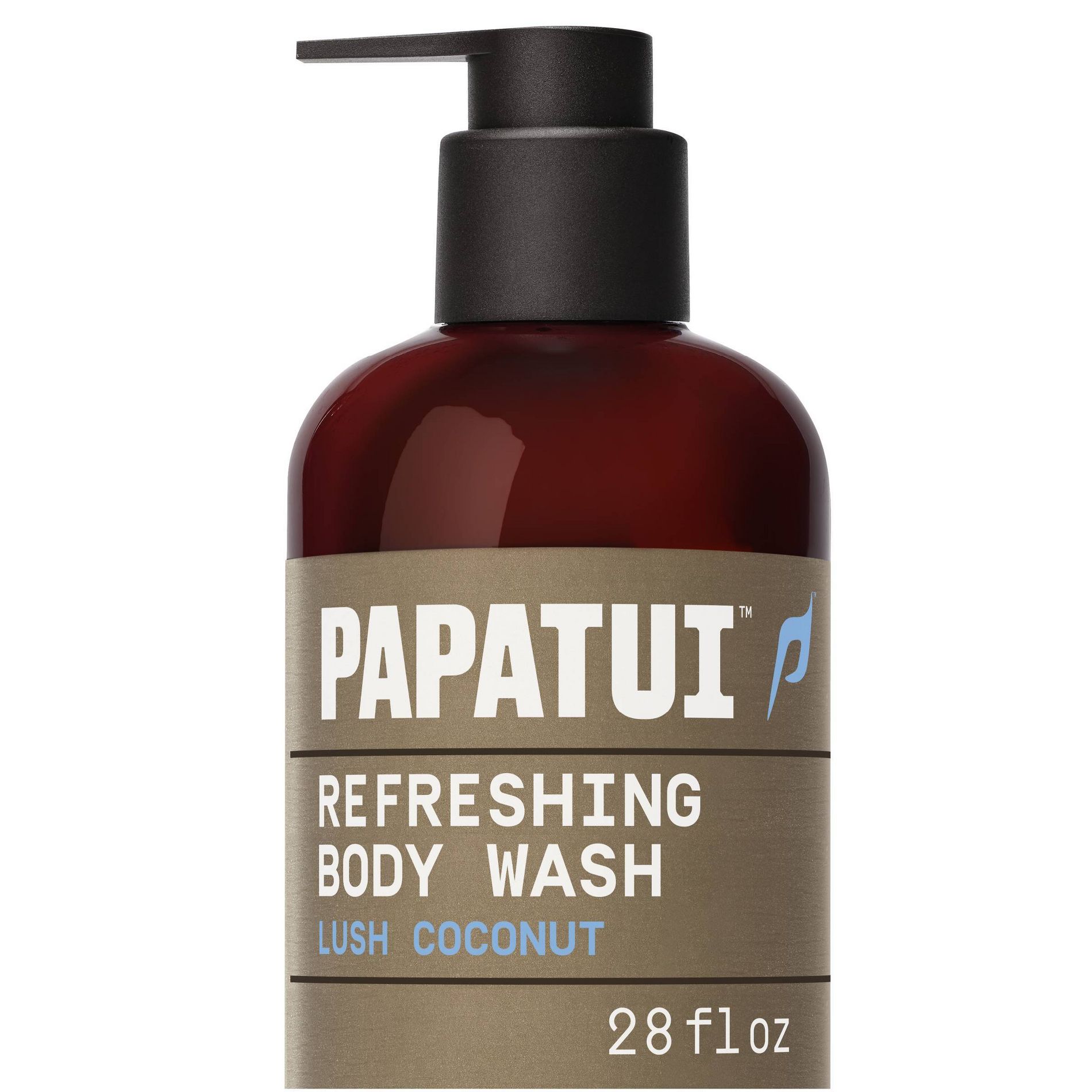 Papatui Men's Sulfate-Free Exfoliating and Hydrating Body Wash - Lush Coconut - 28 fl oz