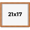 PosterPalooza | Classic Brown Picture Frame - UV Acrylic, Backing Board, Hanging Hardware Included - 2 of 4