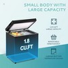 Simzlife Chest Freezer with Removable Basket,Mini Freezer Countertop, Black - 4 of 4