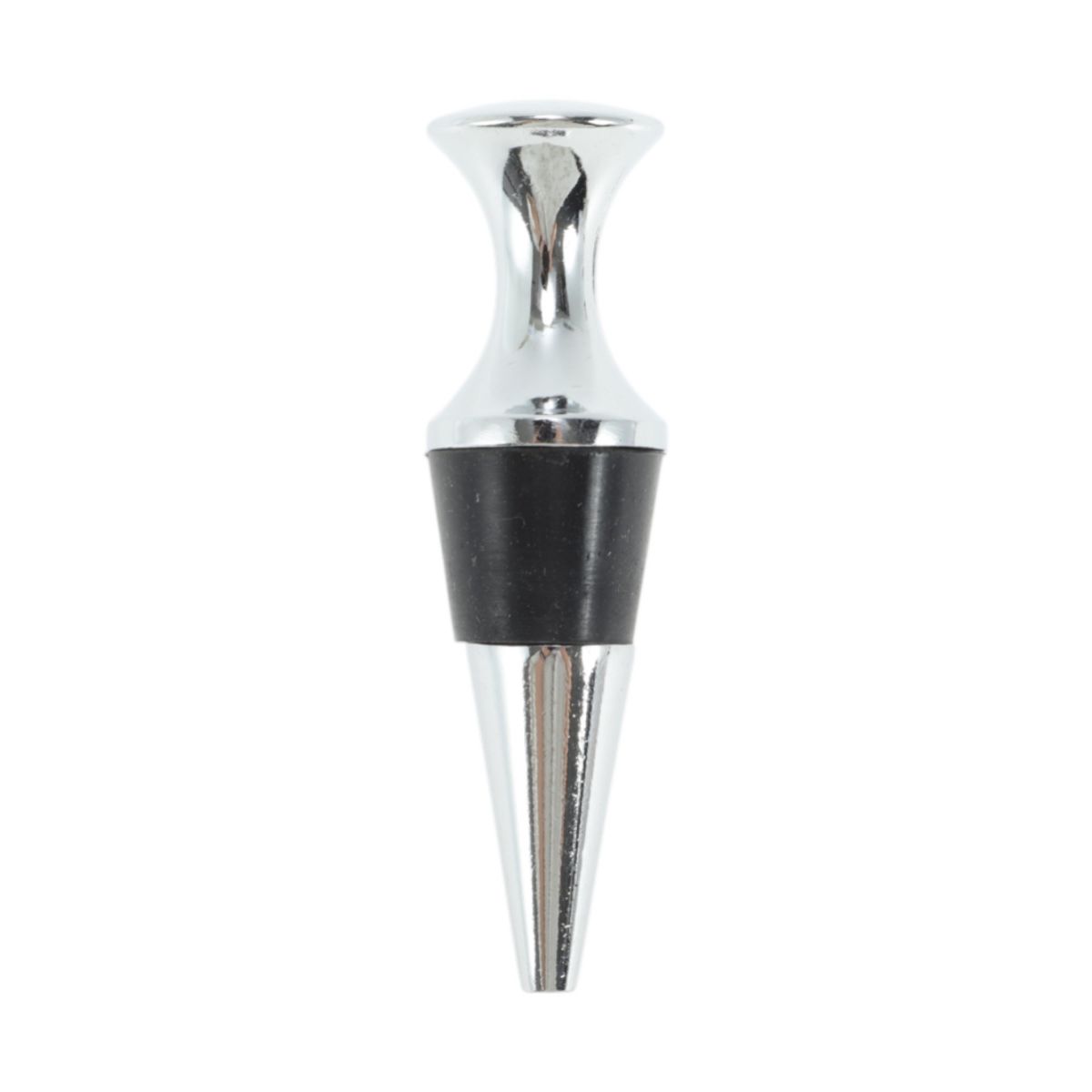Unique Bargains Flat Head Wine Stopper Aluminum Alloy TPR 1 Pc