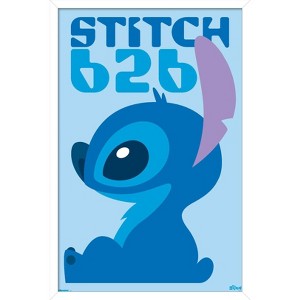 Trends International Disney Lilo & Stitch (2002) - Stitch Minimalist Profile Framed Wall Poster Prints - 1 of 4