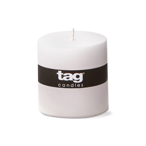 Set Of 4 Ivory Pillar Candles – 2"x8" Unscented, Drip-Free, 52-Hour Burn For Weddings & Decor