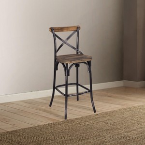 NicBex Fashion Chrome Bar Stool, Height Adjustable Swivel Counter Stool Chair for Bar, Kitchen - 1 of 4