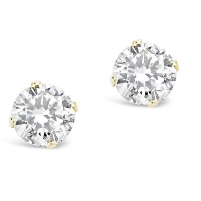 SHINE by Sterling Forever Sterling Silver CZ Stud Earrings