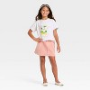 Girls' Short Sleeve Cropped 'Dolce Vita' Graphic T-Shirt - Cat & Jack™ White - 4 of 4