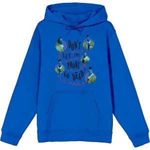 Beetlejuice Beetlejuice Don't Let The Phone Go Dead Adult Long Sleeve Hoodie - 1 of 2
