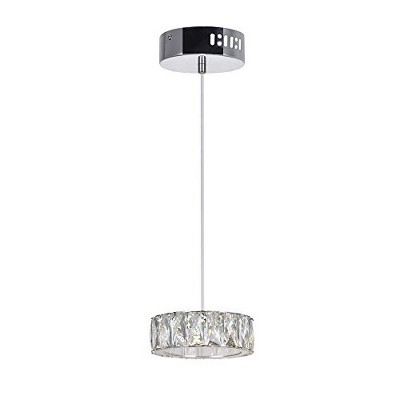 CWI Lighting Milan LED Mini Pendant With Chrome Finish