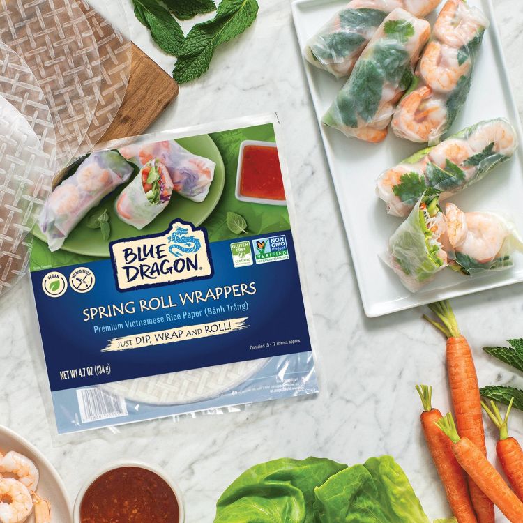 Blue Dragon Vegan Spring Wrappers - 4.7oz/16ct, 4 of 6