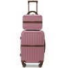 STELLA BLANC Dakota 2-Piece Hardside Carry-on Cosmetic Bag Luggage Set - 2 of 4