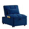 Ridstar 4-in-1 Multifunctional Convertible Single Sofa Bed with Storage Bag and Pillows For Living Room & Bedroom-Blue - 2 of 4