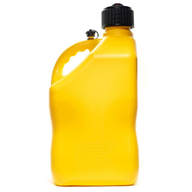 VP Racing 5.5 Gal Motorsport Racing Liquid Container Utility Jug Can w/ Contoured Handle, Multipurpose Cap and Rubber Gaskets, Yellow (12 Pack), 5 of 7