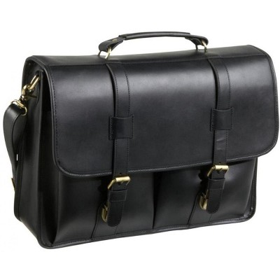 Amerileather Leather Executive Briefcase - Black