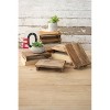 Repurposed Rectangular Wooden Riser – 2"H Distressed Recycled Wood Display Stand, Set of 6 by Kalalou - 3 of 3