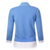 Women's 3/4 Sleeve Open Front Cropped Cardigan Sweater Lightweight Knit Short Shrugs (XXXL, Cobalt Blue) - 4 of 4
