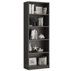 FURNIinspire Decorative Bookshelf 5 Shelf Adjustable Bookshelf, Floor Standing Storage Shelves For Home Office Organization, Gray, 11.6"*24.4"*68.9" - 2 of 4