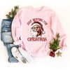 Simply Sage Market Women's Graphic Sweatshirt Just Waiting For Christmas Santa - 3 of 4