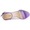 Allegra K Women's Back to College Open Toe Ankle Strap Chunky Heel Sandals - 4 of 4