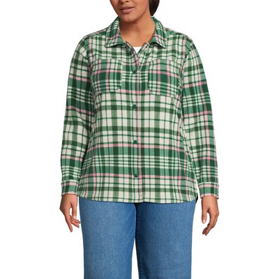 Lands' End Women's Anyweather Fleece Shirt Jacket