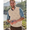 Men's V Neck Sweater Vest Checkered Sleeveless Pullover Knitwear Vest Business Casual Knitted Sweater - 2 of 4